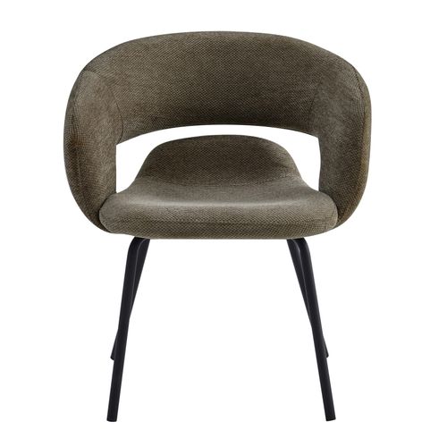 Travis-fauteuil De Table En Tissu Luxury Taupe