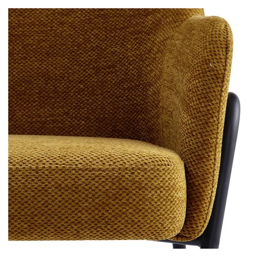 Layton-fauteuil En Tissu Luxury Moutarde