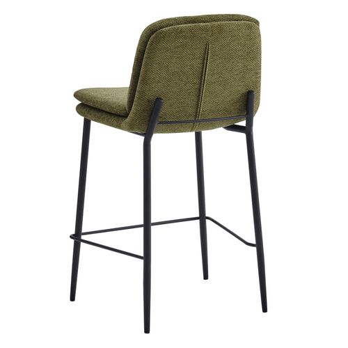 Nolan-chaises De Bar En Tissu Luxury Kaki (x2)