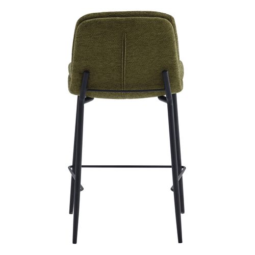 Nolan-chaises De Bar En Tissu Luxury Kaki (x2)