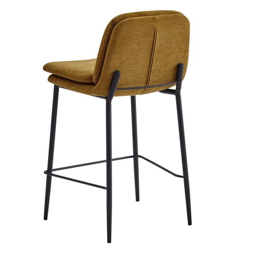 Nolan-chaise De Bar En Tissu Luxury Moutarde (x2)