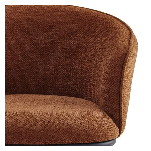 Alvin-fauteuil De Table En Tissu Luxury Terracotta