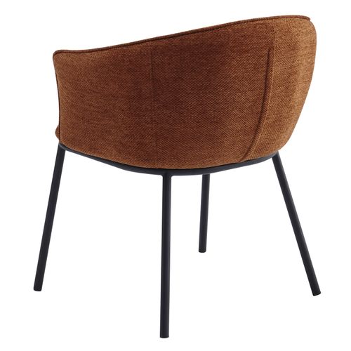 Alvin-fauteuil De Table En Tissu Luxury Terracotta