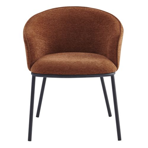 Alvin-fauteuil De Table En Tissu Luxury Terracotta