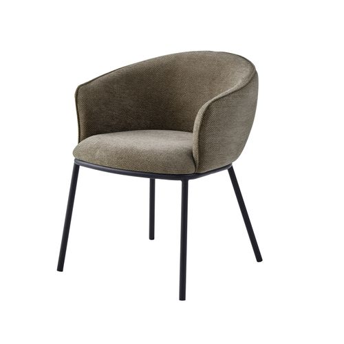 Alvin-fauteuil De Table En Tissu Luxury Taupe