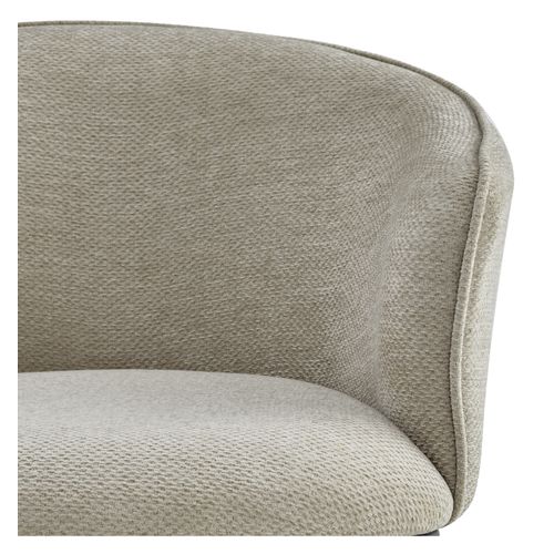 Alvin-fauteuil De Table En Tissu Luxury Grège