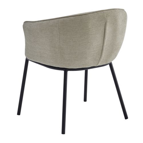 Alvin-fauteuil De Table En Tissu Luxury Grège