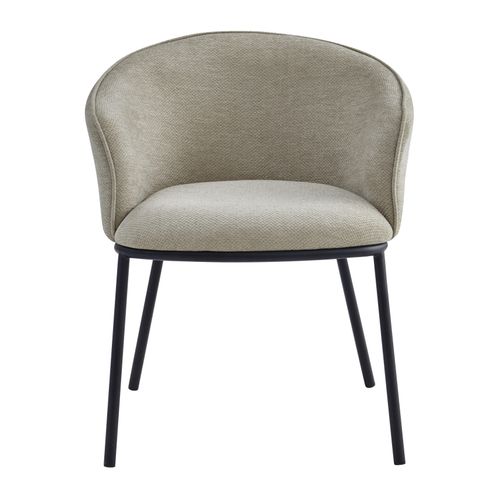 Alvin-fauteuil De Table En Tissu Luxury Grège