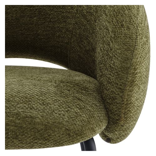 Sharp-fauteuil De Table En Tissu Luxury Kaki (x2)