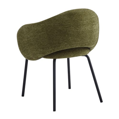 Sharp-fauteuil De Table En Tissu Luxury Kaki (x2)