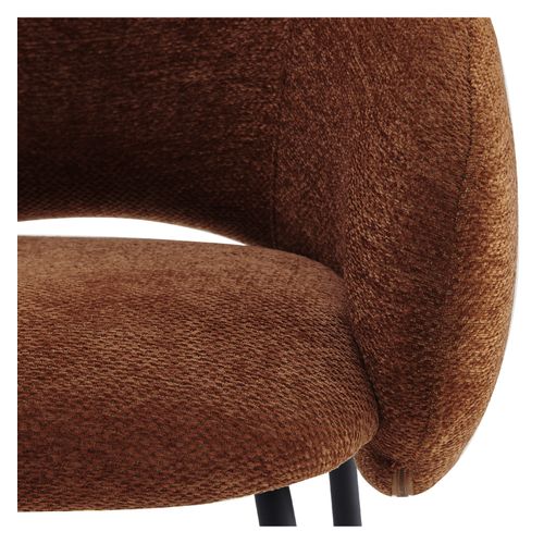 Sharp-fauteuil De Table En Tissu Luxury Terracotta (x2)