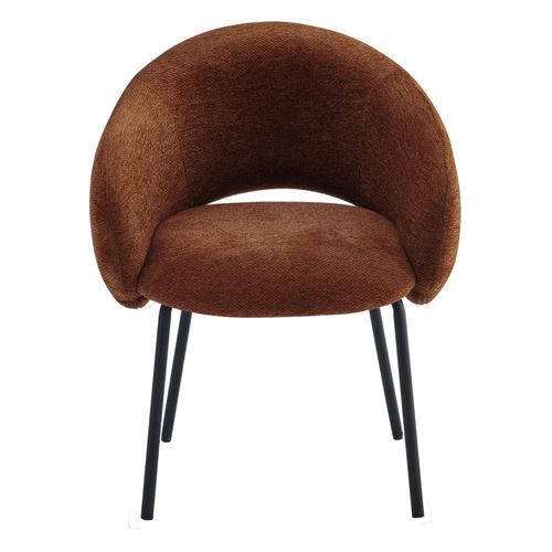 Sharp-fauteuil De Table En Tissu Luxury Terracotta (x2)