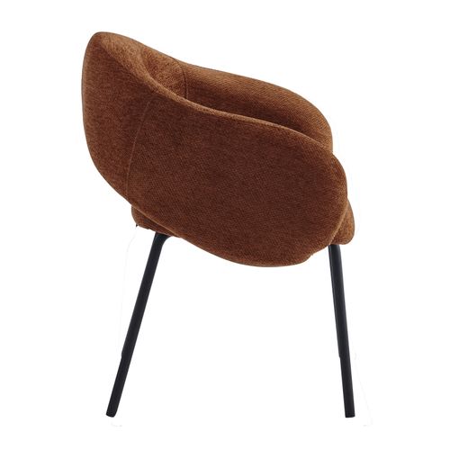 Sharp-fauteuil De Table En Tissu Luxury Terracotta (x2)