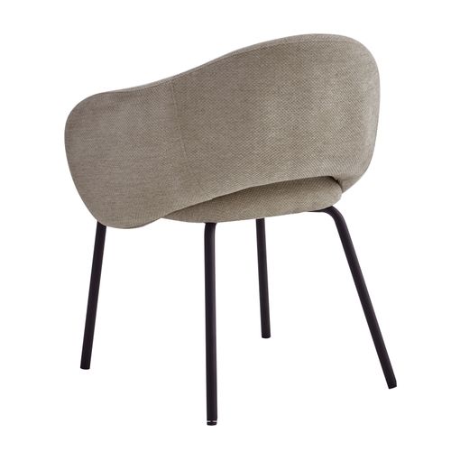Sharp-fauteuil De Table En Tissu Luxury Grège (x2)