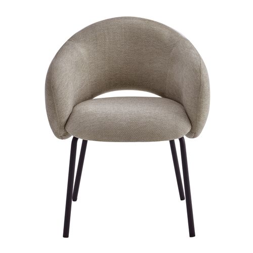 Sharp-fauteuil De Table En Tissu Luxury Grège (x2)