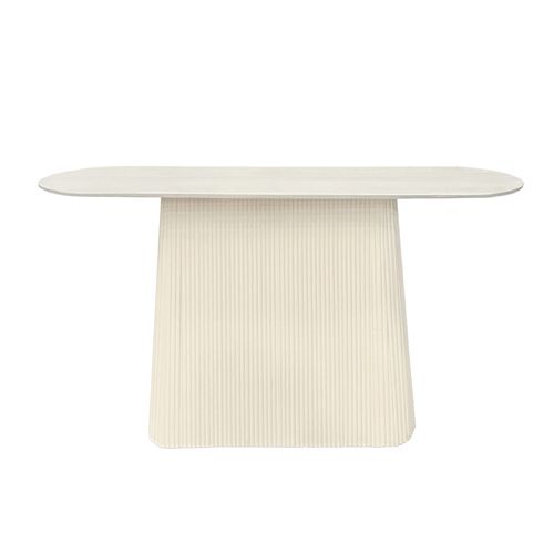 Dolce-console 140 Cm En Bois Massif Ivoire