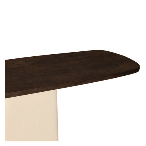 Dylon-console En Bois Massif Et Métal Ivoire