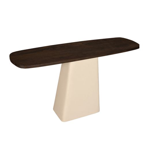 Dylon-console En Bois Massif Et Métal Ivoire