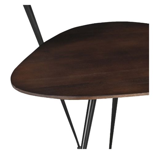 Loris-set De 3 Tables Basses En Bois Massif Brun