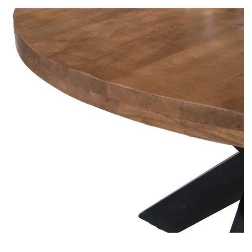 Manaus-table Repas Ronde 4 Personnes D130 Cm En Bois Massif