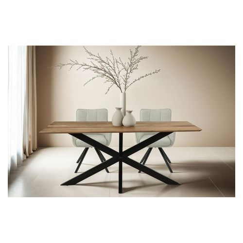 Urban-table à Manger 8 Personnes 200 Cm En Bois Massif