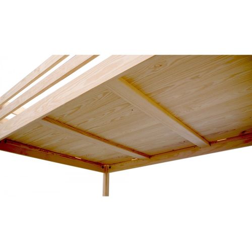 Lit Mezzanine 1 Place Bois Sylvia 120x200 Échelle Inclinée