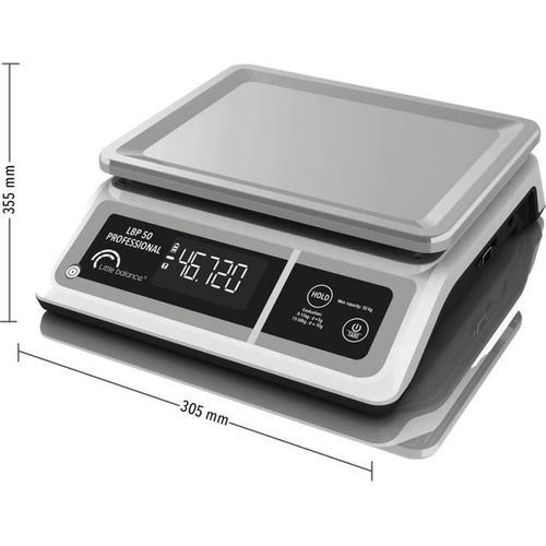 Balance Professionnelle - Lbp 50 Professional - USB - Gris - Balance De Cuisine - 50 Kg