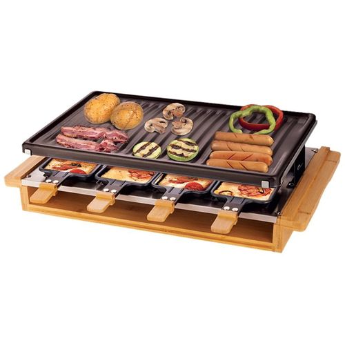 Appareil à Raclette 8 Personnes 1200w Bois - 8501