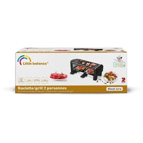 Appareil à Raclette  - Juste Nous 2 - Jusqu'a 2 Personnes - Plaque Grill Amovible - 350w