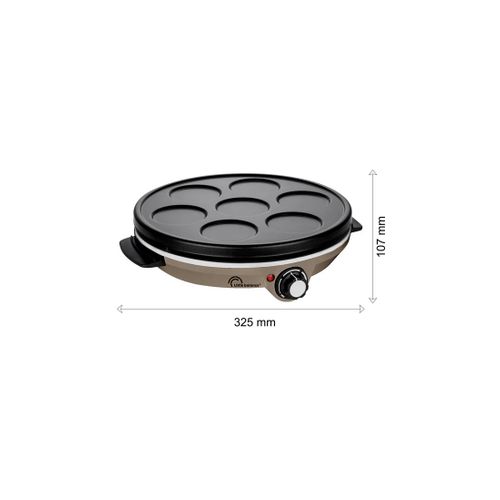 Crêpière 30cm 1000w Inox - 8694