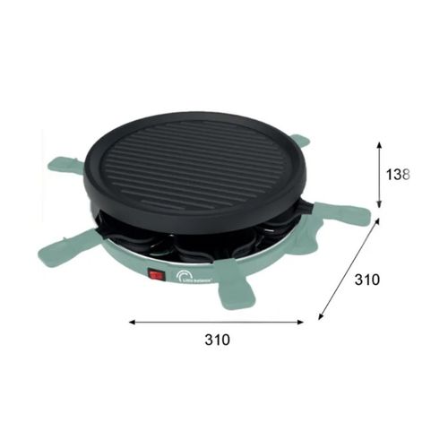 Appareil à Raclette 6 Personnes 800w - 8948