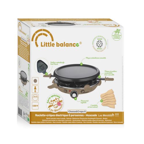 Appareil à Raclette 6 Personnes 1200w Taupe - 8951