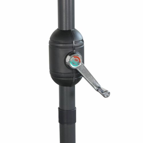 Parasol Droit Rectangulaire 2x3m - Touquet Prune - Mât Central En Aluminium Orientable Et Manivelle