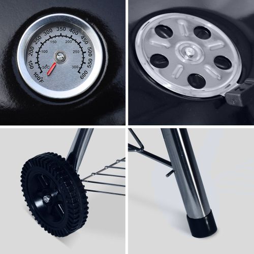 Barbecue Charbon De Bois Georges + Mallette D'ustensiles 18 Accessoires