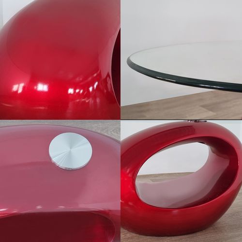 Table Basse De Salon Rouge - Symbiose