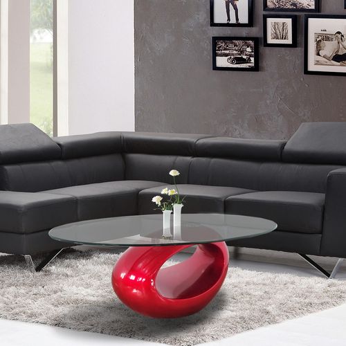 Table Basse De Salon Rouge - Symbiose