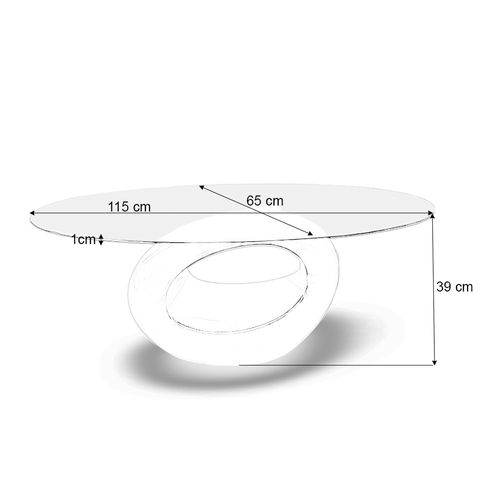 Table Basse De Salon Rouge - Symbiose