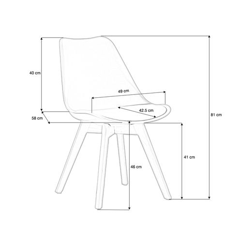 Chaise Scandinave Blanche - Bjorn