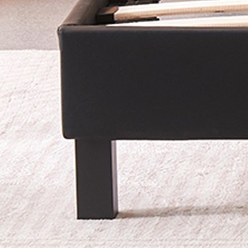Lit Design Noir Avec Sommier 180x200 Cm - Nocta