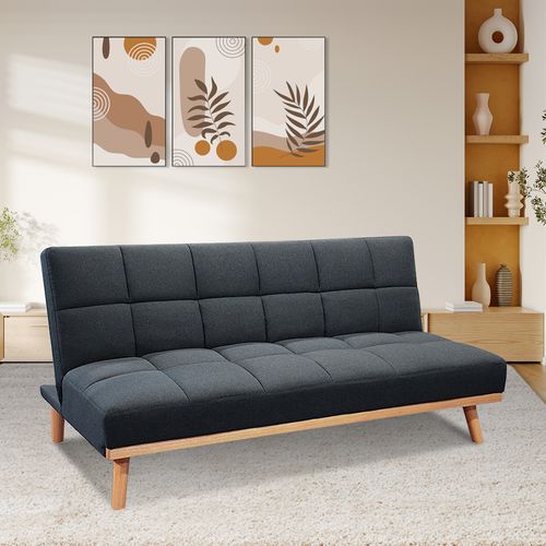 Banquette Clic Clac 3 Places Gris - Hellin