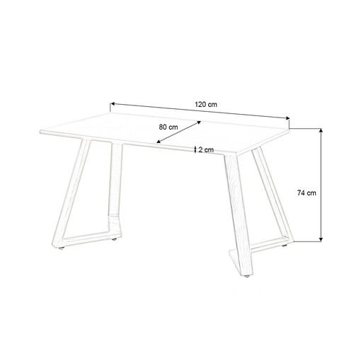 Ensemble Table à Manger Rectangulaire Et 4 Chaises Scandinaves Bois En Bois - Trevirossi