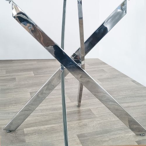 Table à Manger Rectangulaire 160cm Design En Verre - Astra