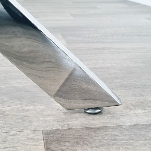 Table à Manger Rectangulaire 160cm Design En Verre - Astra