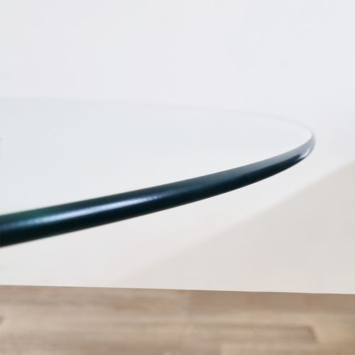 Table à Manger Ronde 100cm Design En Verre - Orion