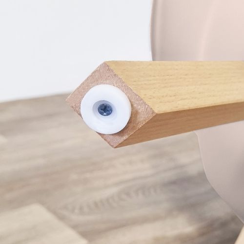 Lot De 6 Chaises Scandinaves Mix Color Rose X3, Noir X3 - Bjorn