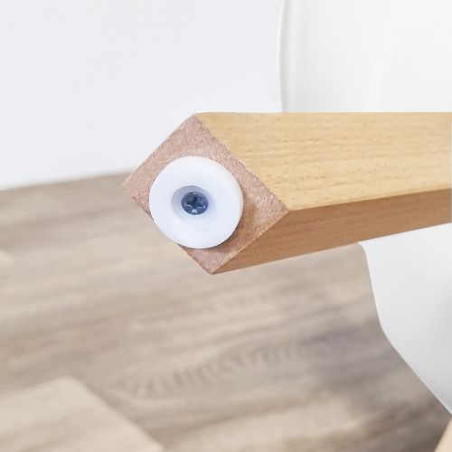 Lot De 6 Chaises Scandinaves Mix Color Rose X3, Blanc X3 - Bjorn