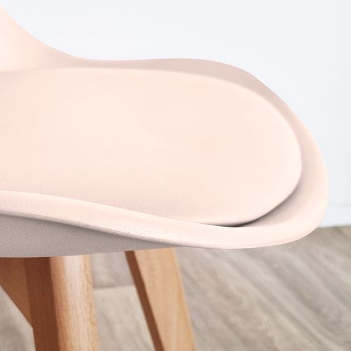 Lot De 6 Chaises Scandinaves Mix Color Rose X3, Blanc X3 - Bjorn