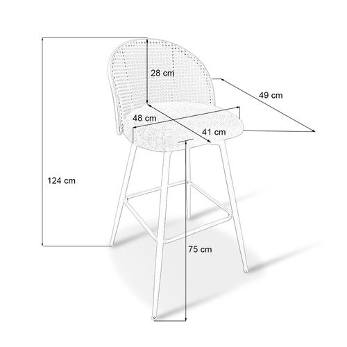 Tabouret De Bar Blanc - Neo