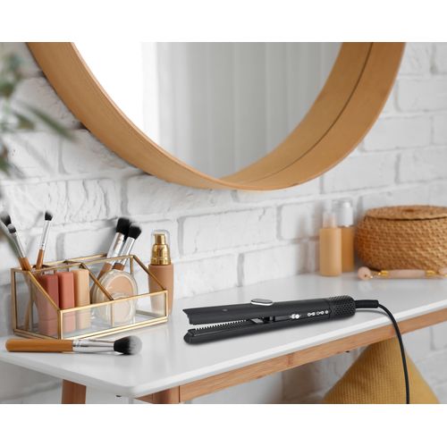 Lisseur Séchant Noir Wet et Dry 2 En 1 Hair Fusion - Lisseur Et Sèche-cheveux à Air Chaud