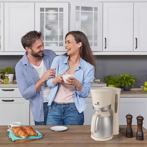 Cafetière Isotherme Simple Coffee, Filtre Permanent Et Système Anti-goutte, Arrêt Automatique
